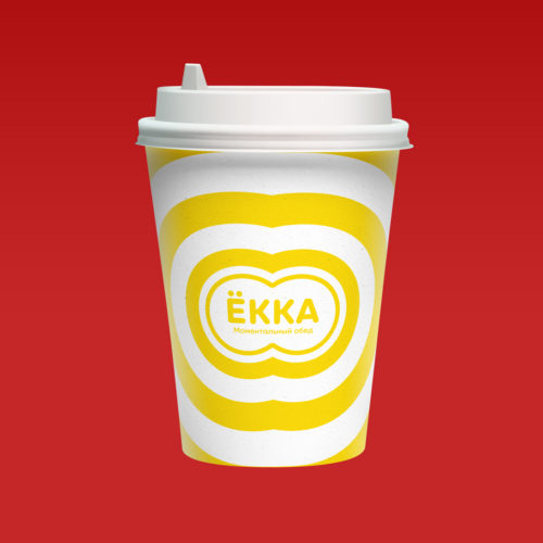 Логотип и фирменный стиль <br> сети кафе «ЁККА»